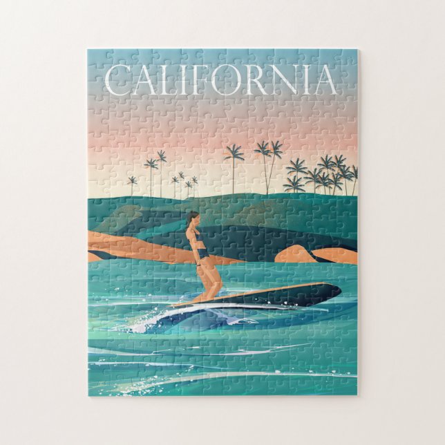 Travel Art California Travel Jigsaw Puzzle (Vertical)