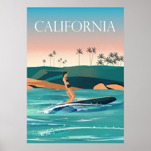 Travel Art California Travel Poster