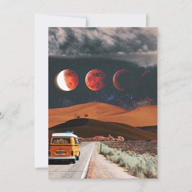Travel Art Long Travel Invitation (Front)