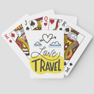 Travel Art Love Travel Playing Cards