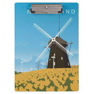 Travel Art Netherland Clipboard