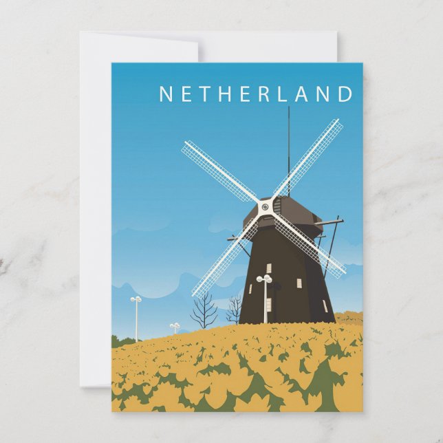 Travel Art Netherland Invitation (Front)