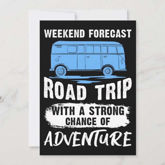 Travel Art Road Trip And Adventure Save The Date (Front)