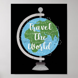 Travel Art Travel The World Poster
