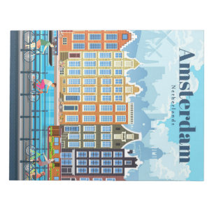 Travel Art Travel To Amsterdam Notepad