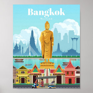 Travel Art Travel To Bangkok Poster