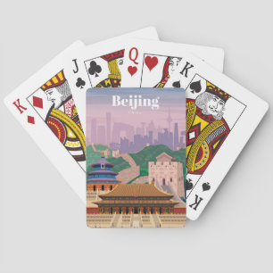 Travel Art Travel To Beijing China Playing Cards