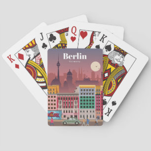 Travel Art Travel To Berlin Germany Playing Cards