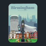 Travel Art Travel To Birmingham Magnet<br><div class="desc">Travel Art Travel To Birmingham</div>