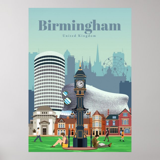 Travel Art Travel To Birmingham Poster (Front)