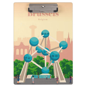 Travel Art Travel To Brussels Clipboard