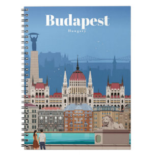 Travel Art Travel To Budapest Notebook