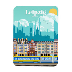 Travel Art Travel To Leipzig Germany Magnet