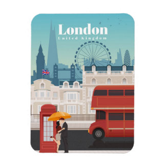 Travel Art Travel To London England Magnet