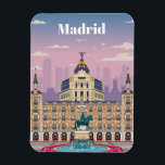 Travel Art Travel To Madrid Spain Magnet<br><div class="desc">Travel Art Travel To Madrid Spain</div>