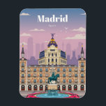 Travel Art Travel To Madrid Spain Magnet<br><div class="desc">Travel Art Travel To Madrid Spain</div>