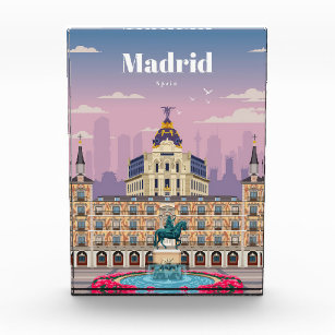 Travel Art Travel To Madrid Spain Photo Block