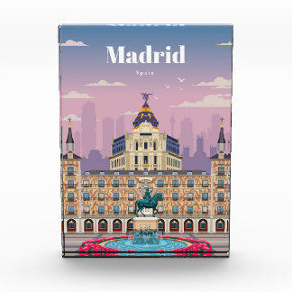 Travel Art Travel To Madrid Spain Photo Block