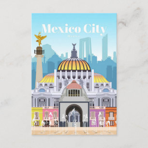 Travel Art Travel To Mexico City Enclosure Card