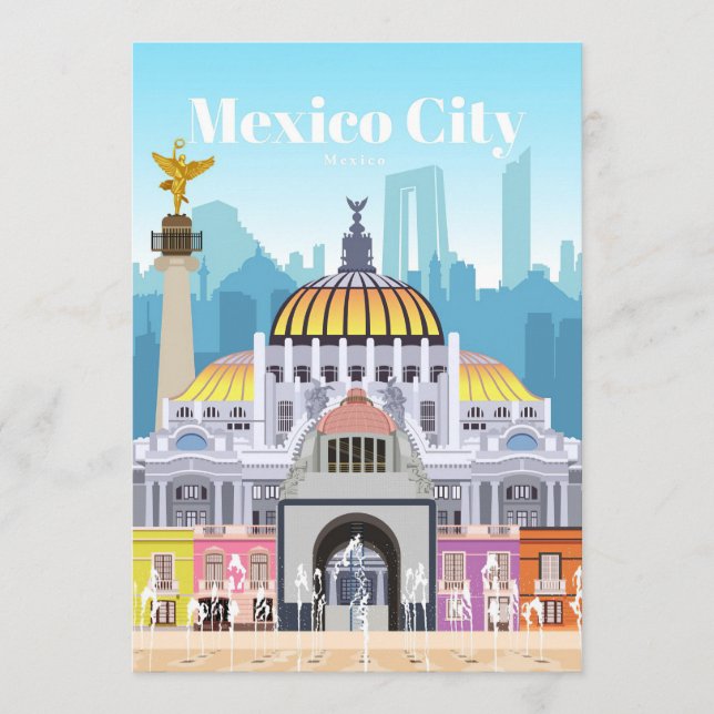 Travel Art Travel To Mexico City Programme (Front)