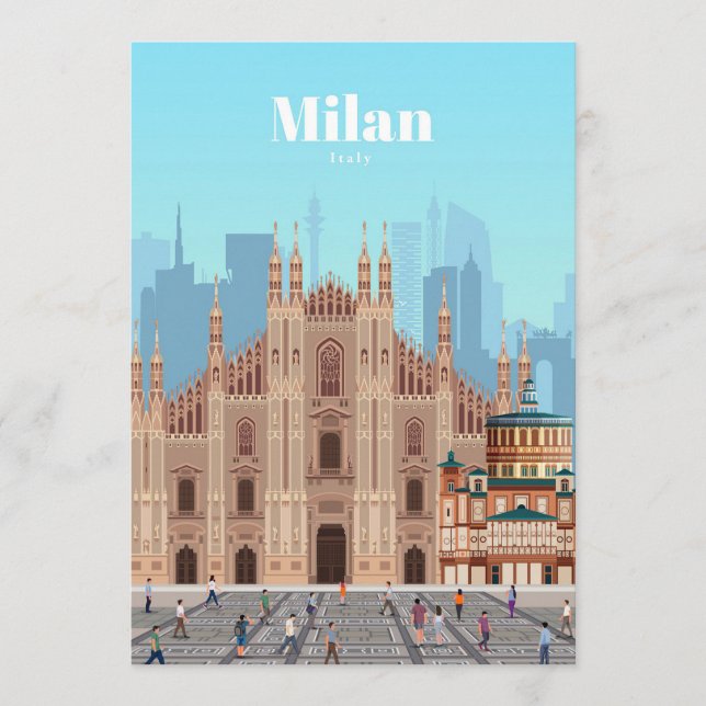 Travel Art Travel to Milan Italy Programme (Front)