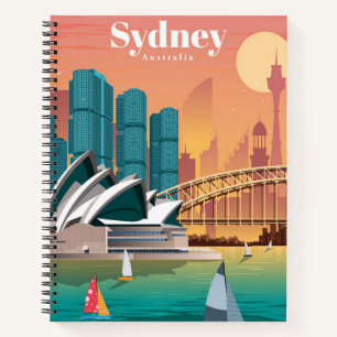 Travel Art Travel To Sydney Australia Notebook