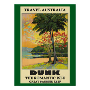 Travel Australia, Dunk, Poster