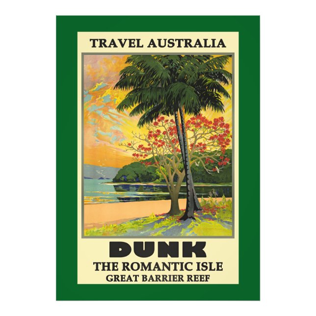 Travel Australia, Great Barrier Reef, Photo Print (Front)