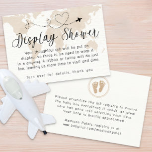 Travel Baby Shower Display Shower Enclosure Card