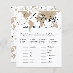 Travel Baby Shower Game
