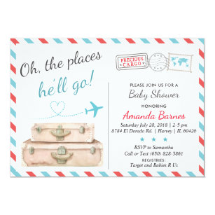 travel baby shower invitations zazzle uk travel baby shower invitations