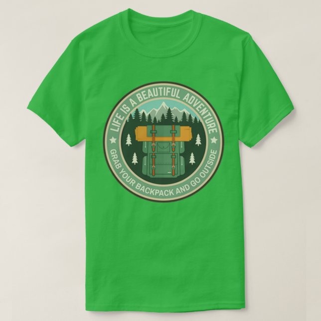 Travel BackPack T-Shirt (Design Front)