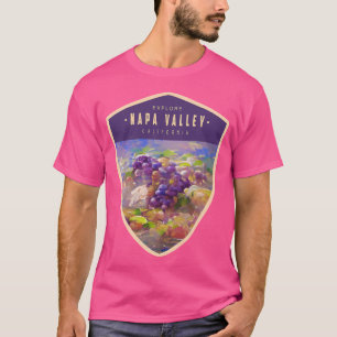 Travel Badge California Wine Grapes Napa Valley T-Shirt