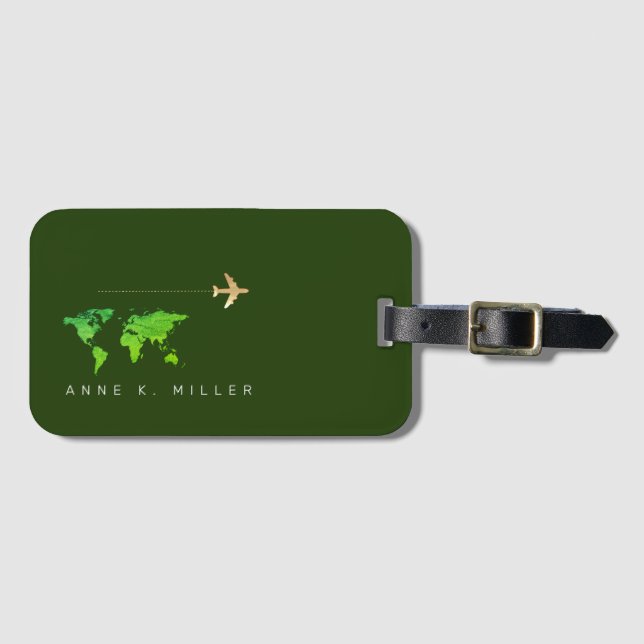 Travel baggage identifier luggage tag (Front Horizontal)