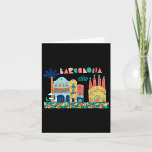 Travel Barcelona Spain Europe Spanish Family Vacat Card