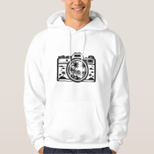 Travel Beach Photography Camera Hoodie