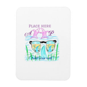 Travel beach summer add name letter place dolphins magnet