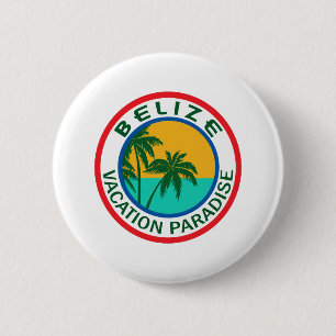 TRAVEL BELIZE 6 CM ROUND BADGE