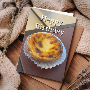 Travel Birthday Pastel de Nata Portugal Photo Card