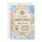 Travel Blue Floral Bridal Shower Invitation