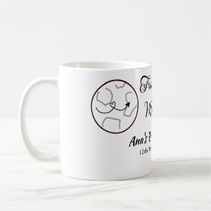 Travel bridal shower add name date miss to Mrs sim Coffee Mug