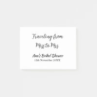Travel bridal shower add name date miss to Mrs sim
