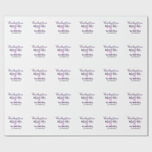 Travel bridal shower add name date miss to Mrs sim Wrapping Paper