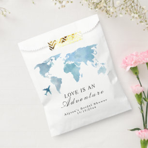 Travel Bridal Shower Love Is An Adventure Favour Bags