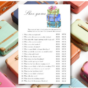 Travel Bridal shower Shoe game