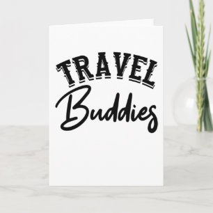 Travel Buddies Funny Group Vacation Matching Card