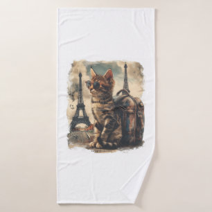 Travel Buddy Cat Bath Towel