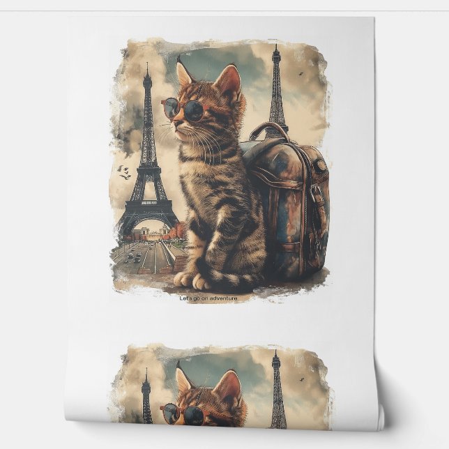 Travel Buddy Cat Wallpaper (Unrolling)