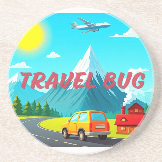 Travel Bug Sand Coaster (Front)