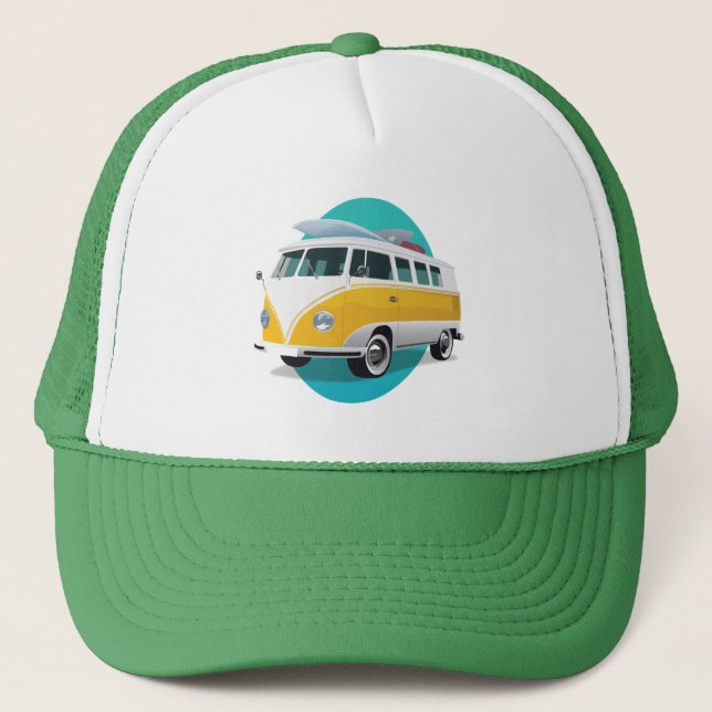 Travel Bus Trucker Hat (Front)